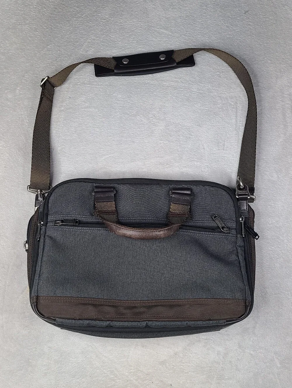 TUMI Alpha Bravo Men's Andersen Slim Commuter Brief Bag Grey